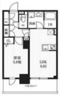 PEAKS神田【11階】の間取り