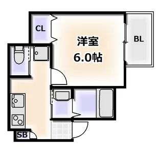 1Kの間取り画像