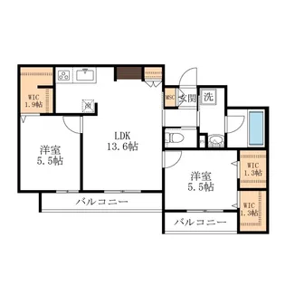 Belle Grace【2階】の間取り