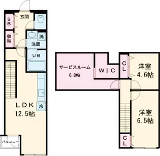COEUR BLANC西荻窪の間取り