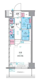 ジェノヴィアお花茶屋IIスカイガーデン【1階】の間取り