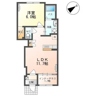 サンライズ東根【1階】の間取り