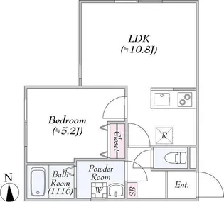 リアーレ田端【4階】の間取り
