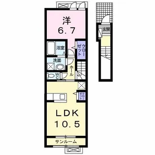 カーサ ユリシーズ【2階】の間取り