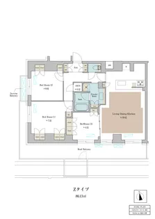 Brillia ist 池尻大橋【7階】の間取り