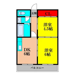 大阪府大阪市東淀川区淡路1【マンション】の間取り