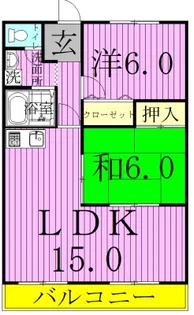 エクセレント富士見台【3階】の間取り