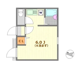 ノーザンロード保谷【2階】の間取り