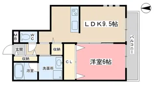 LANA SUN-YOU【2階】の間取り