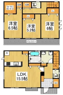 東京都小平市小川町1【一戸建】の間取り