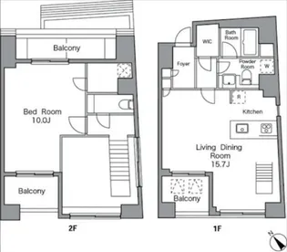 レジディア恵比寿南の間取り