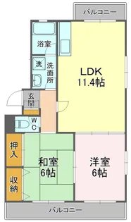 チェリーガーデン【1階】の間取り