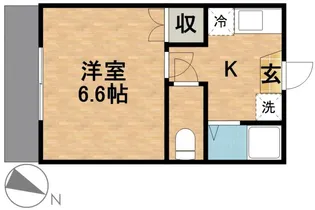 コーポSUGIYAMA【1階】の間取り