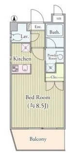 ソレアード武蔵野【3階】の間取り
