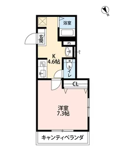 クレール幡ヶ谷【3階】の間取り