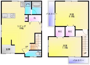 大阪府八尾市八尾木1【一戸建】の間取り