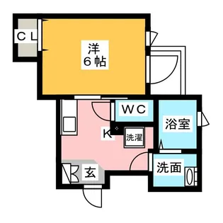 AXIA亀島【2階】の間取り