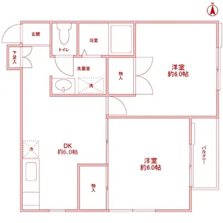 フェリースSEYA【2階】の間取り