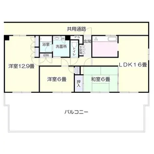 チサンマンション福田町【9階】の間取り
