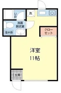コーポラス手形【1階】の間取り