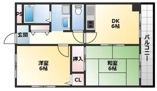 ビューハイム茶の木【3階】の間取り