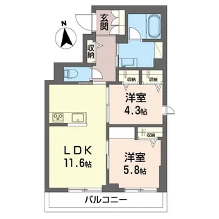 ロンド【2階】の間取り