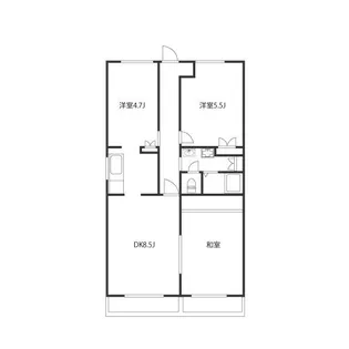 大建マンション【2階】の間取り