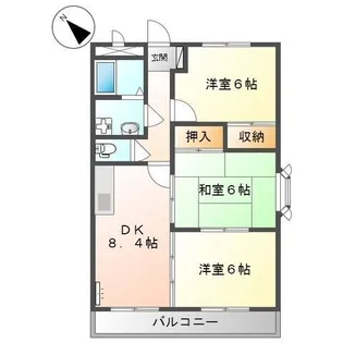 プラスパァ・F【3階】の間取り