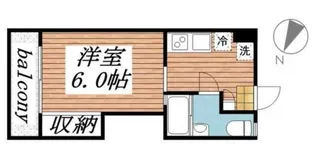 三軒茶屋マンション【1階】の間取り