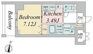 エスティメゾン浦和【4階】の間取り