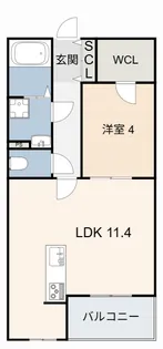 SUCCESS ONE【2階】の間取り