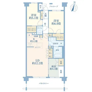 ザ・テラス下目黒【1階】の間取り