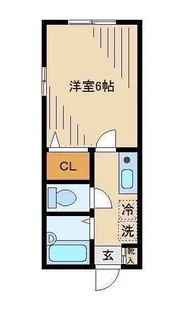 スカラベ新宿【2階】の間取り