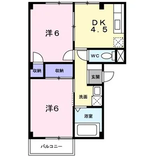ドリームメゾン【1階】の間取り