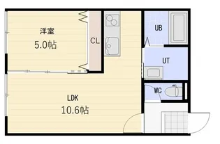 ポルト ボヌール【4階】の間取り