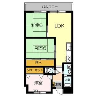 ソリーナマンション米子【3階】の間取り