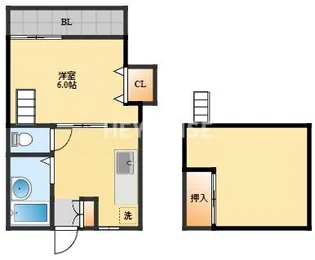 ブルーハイツ辻町【1階】の間取り