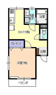 ニューシティハイツ【2階】の間取り
