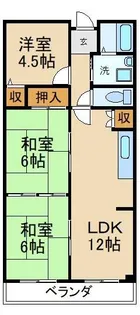 コーポヒルトップ【2階】の間取り