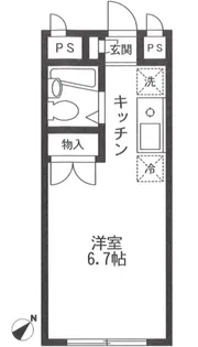 エステートピア オザキ【2階】の間取り