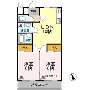 ライフアメニティー-下石原2丁目-【1階】の間取り