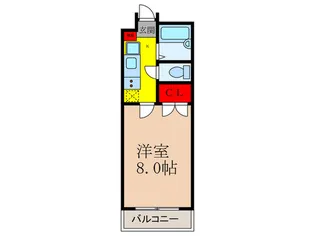 ノルベ-ユ石橋【3階】の間取り