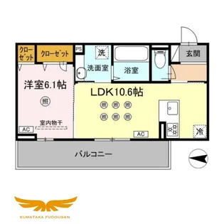 アクアフェリーチェA棟【2階】の間取り