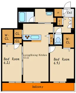 Seaside House【3階】の間取り