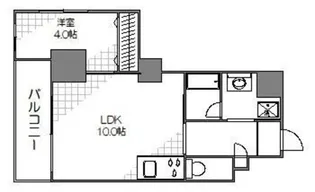 タイガーアパートメント【5階】の間取り