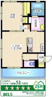 サンテラス協和【3階】の間取り