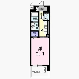 エテルノ りんくう【2階】の間取り