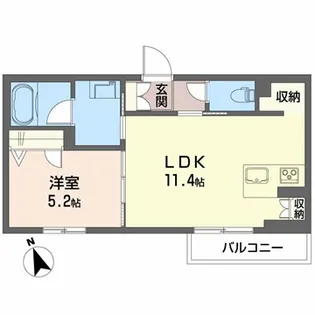 シャーメゾンプラス城南 (新築)【2階】の間取り