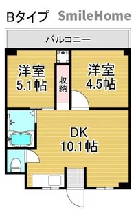 リアライズ玉出【3階】の間取り