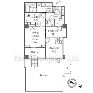 グランスイート広尾【1階】の間取り